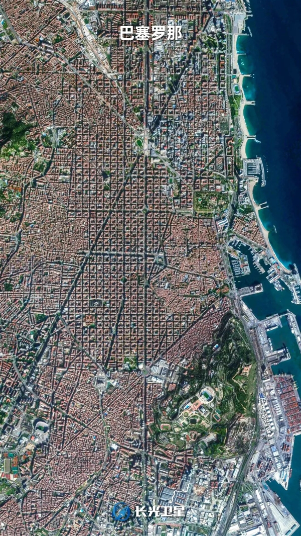 ”的城市：卫星眼中的巴塞罗那网格pg电子